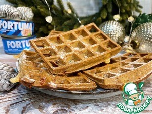 Запечённые вафли с консервированным тунцом