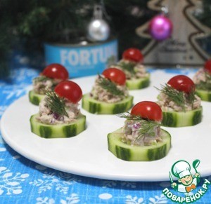 Фуршетная закуска с тунцом Фуршетная закуска с тунцом
