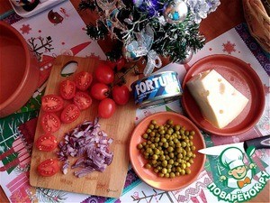 Гнёзда под сыром с тунцом Гнёзда под сыром с тунцом