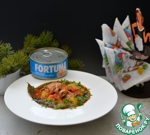 Густой суп испанских рыбаков "Мармитако"