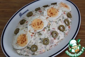 Итальянская закуска "Русский салат с тунцом" Итальянская закуска "Русский салат с тунцом"