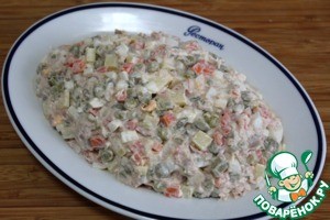 Итальянская закуска "Русский салат с тунцом" Итальянская закуска "Русский салат с тунцом"