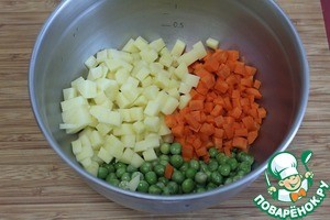 Итальянская закуска "Русский салат с тунцом" Итальянская закуска "Русский салат с тунцом"