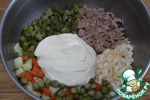 Итальянская закуска "Русский салат с тунцом" Итальянская закуска "Русский салат с тунцом"