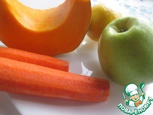 Яблочно-морковное пюре с тыквой