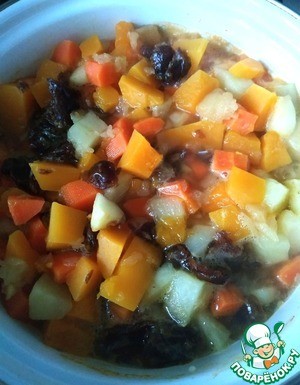 Яблочно-морковное пюре с тыквой