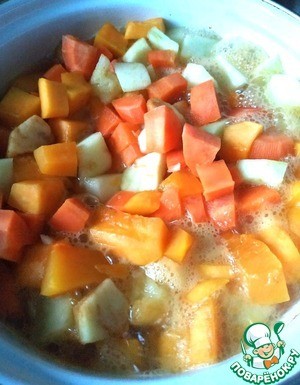 Яблочно-морковное пюре с тыквой