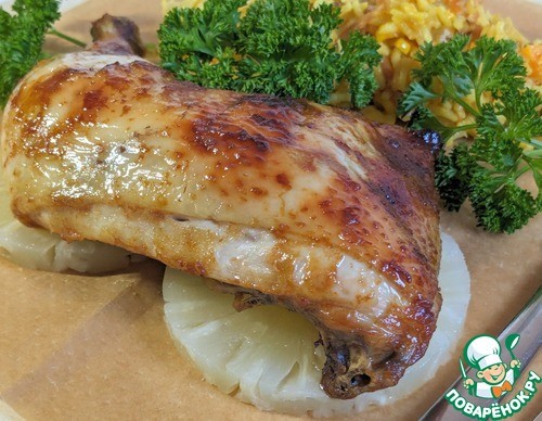 Куриные окорочка по-Гавайски