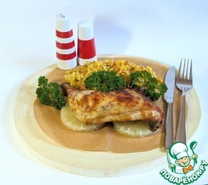Куриные окорочка по-Гавайски