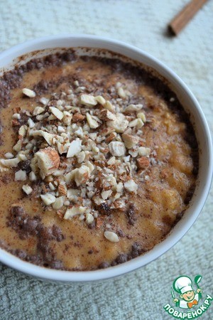 Ночная овсянка с тыквой