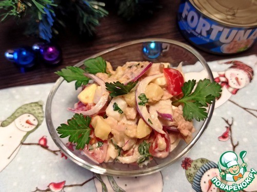 Овощной салат с тунцом и имбирём Овощной салат с тунцом и имбирём