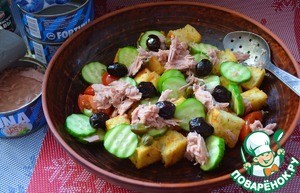 Панцанелла с тунцом и каперсами Панцанелла с тунцом и каперсами