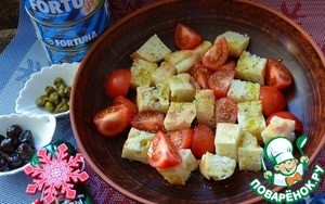 Панцанелла с тунцом и каперсами Панцанелла с тунцом и каперсами