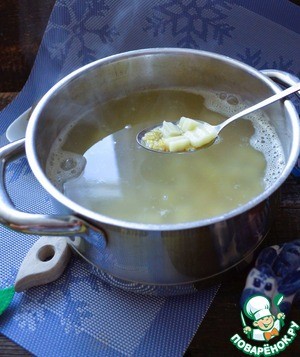 Рассольник с тунцом и булгуром Рассольник с тунцом и булгуром