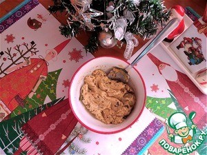 Рийет с тунцом к кукурузным вафлям