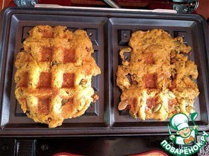 Рийет с тунцом к кукурузным вафлям