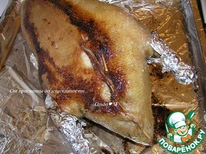 Рождественский гусь с фруктами и картофелем