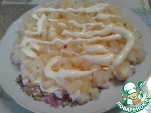 Салат "Ананасы под шубой" Салат "Ананасы под шубой"