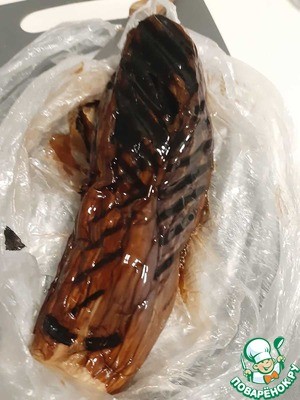 Салат "Баклажано-каштановый дракон"