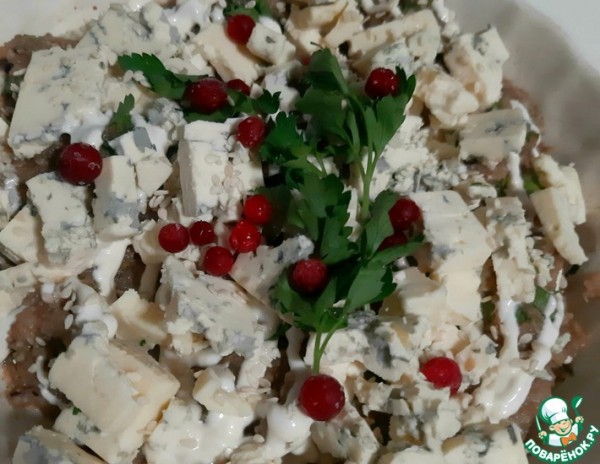 Салат "Баклажано-каштановый дракон"