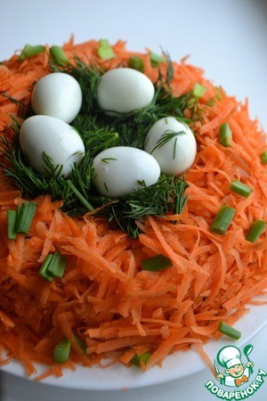 Салат "Гнездо глухаря" диетический