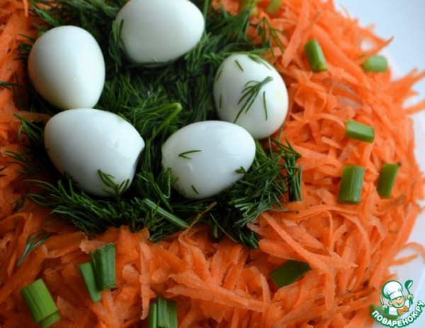 Салат "Гнездо глухаря" диетический