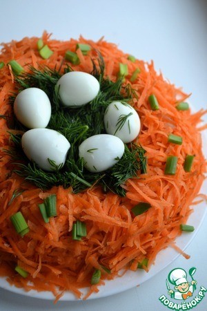 Салат "Гнездо глухаря" диетический