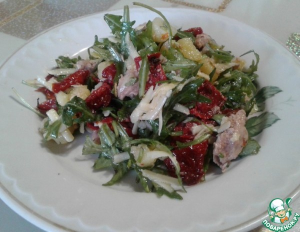 Салат "Гурман" из печени трески Салат "Гурман" из печени трески