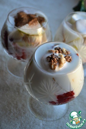 Салат-коктейль "Морозный рассвет" Салат-коктейль "Морозный рассвет"