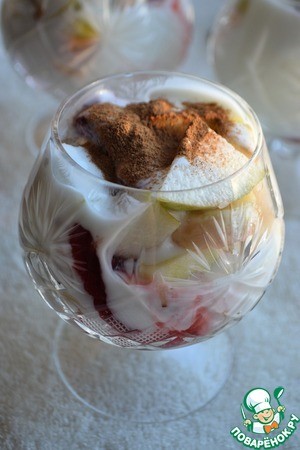 Салат-коктейль "Морозный рассвет" Салат-коктейль "Морозный рассвет"