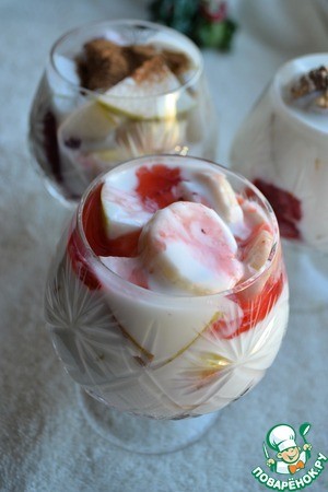 Салат-коктейль "Морозный рассвет" Салат-коктейль "Морозный рассвет"