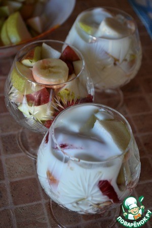 Салат-коктейль "Морозный рассвет" Салат-коктейль "Морозный рассвет"