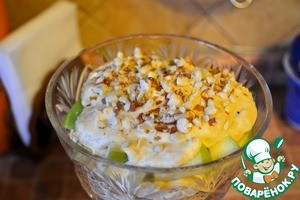 Салат "Лакомка" с йогуртовым кремом