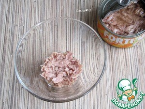 Салат "Первый снег" с тунцом