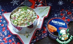 Салат с копчёным тунцом Салат с копчёным тунцом