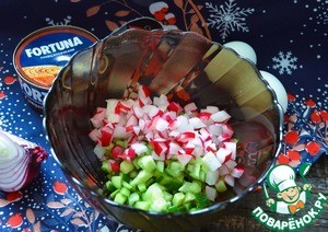 Салат с копчёным тунцом Салат с копчёным тунцом