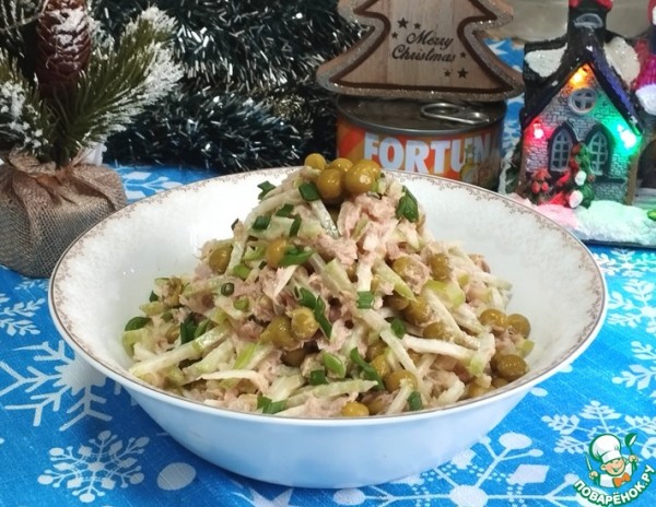 Салат с тунцом и маргеланской редькой Салат с тунцом и маргеланской редькой