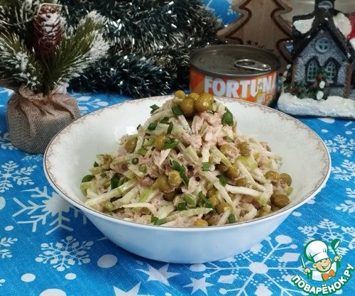Салат с тунцом и маргеланской редькой Салат с тунцом и маргеланской редькой