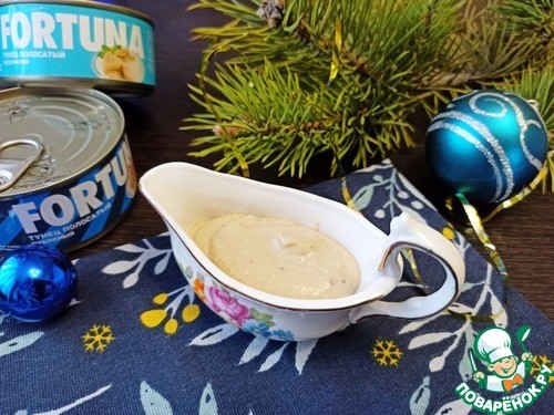 Соус Тоннато с варёным яйцом