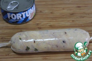 Сырный рулет с тунцом