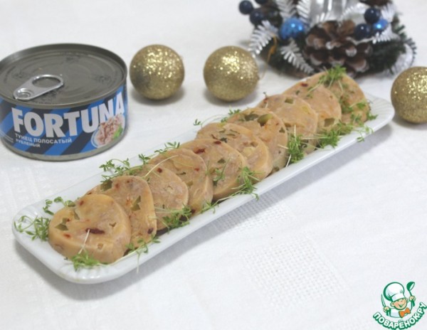 Сырный рулет с тунцом