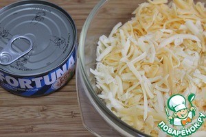 Сырный рулет с тунцом