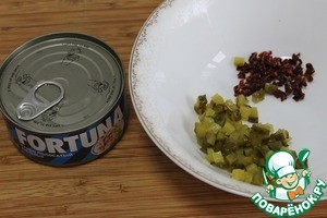 Сырный рулет с тунцом