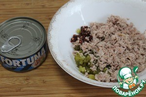 Сырный рулет с тунцом