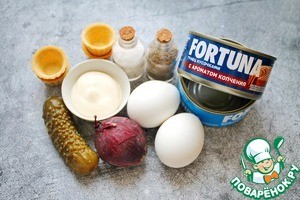 Тарталетки с тунцом и огурцом Тарталетки с тунцом и огурцом