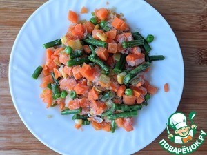 Тёплый салат из овощей и тунца Тёплый салат из овощей и тунца