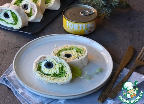 Тунец в лаваше Тунец в лаваше