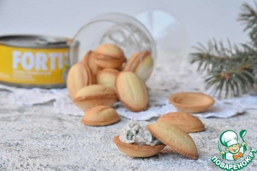 Закусочные орешки с тунцом и рикоттой