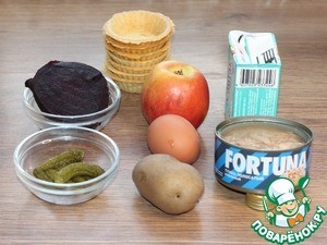 Желейная шуба в тарталетках