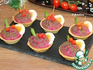 Желейная шуба в тарталетках